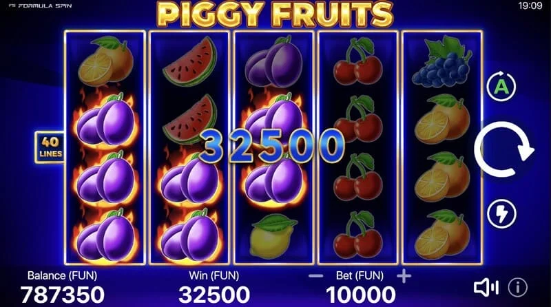 Piggy Fruits - kombinacija prase-kasica i voćnih simbola